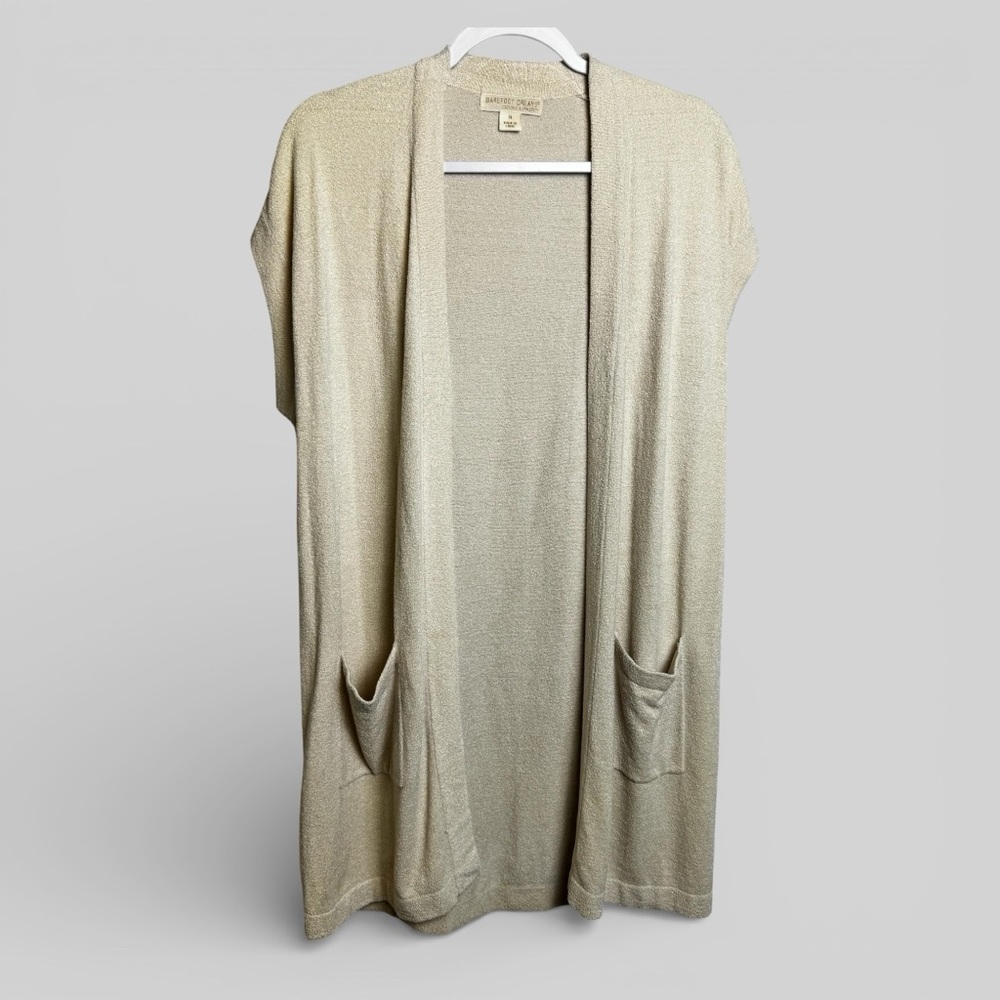Barefoot Dreams cozy chic ultra lite open cardigan Medium light academia capsule